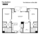 The Sheffield 2 Bedroom w/ Den